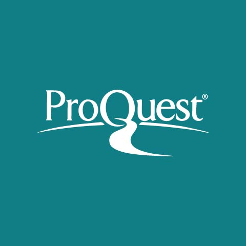 ProQuest logo over a turquoise background