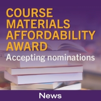 Accepting nominations for Course Materials Affordability Award